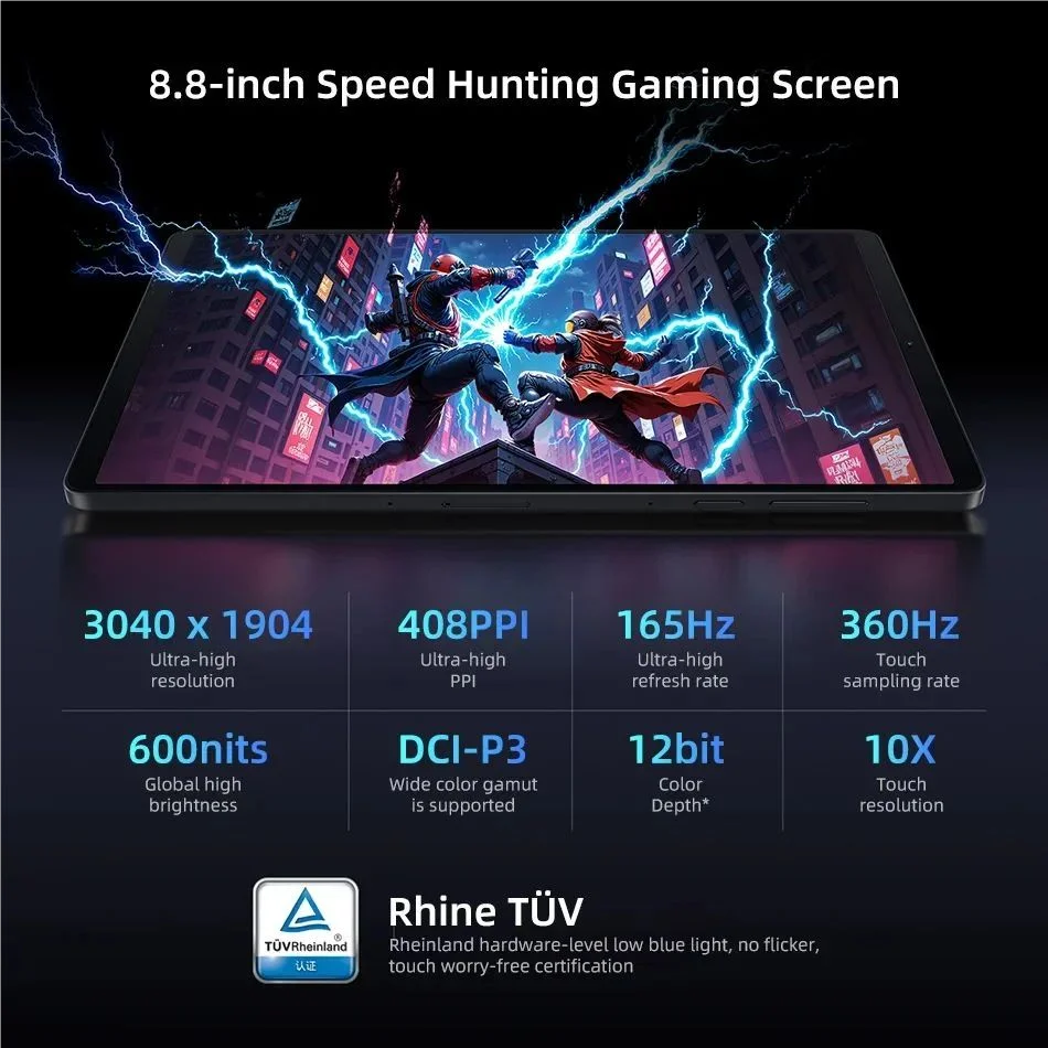 Lenovo Legion Y700 2025 CN Android Pad Gen 4Tab 12/256GB 16/512GB Snapdragon 8 Elite 8.8" 165Hz 7600mAh Tablets