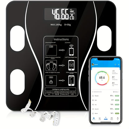 Smart Digital LED Bathroom Scale.