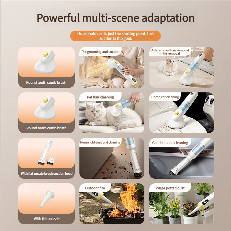 Multifunctional pet vacuum cleaner with advanced cyclonic technology.