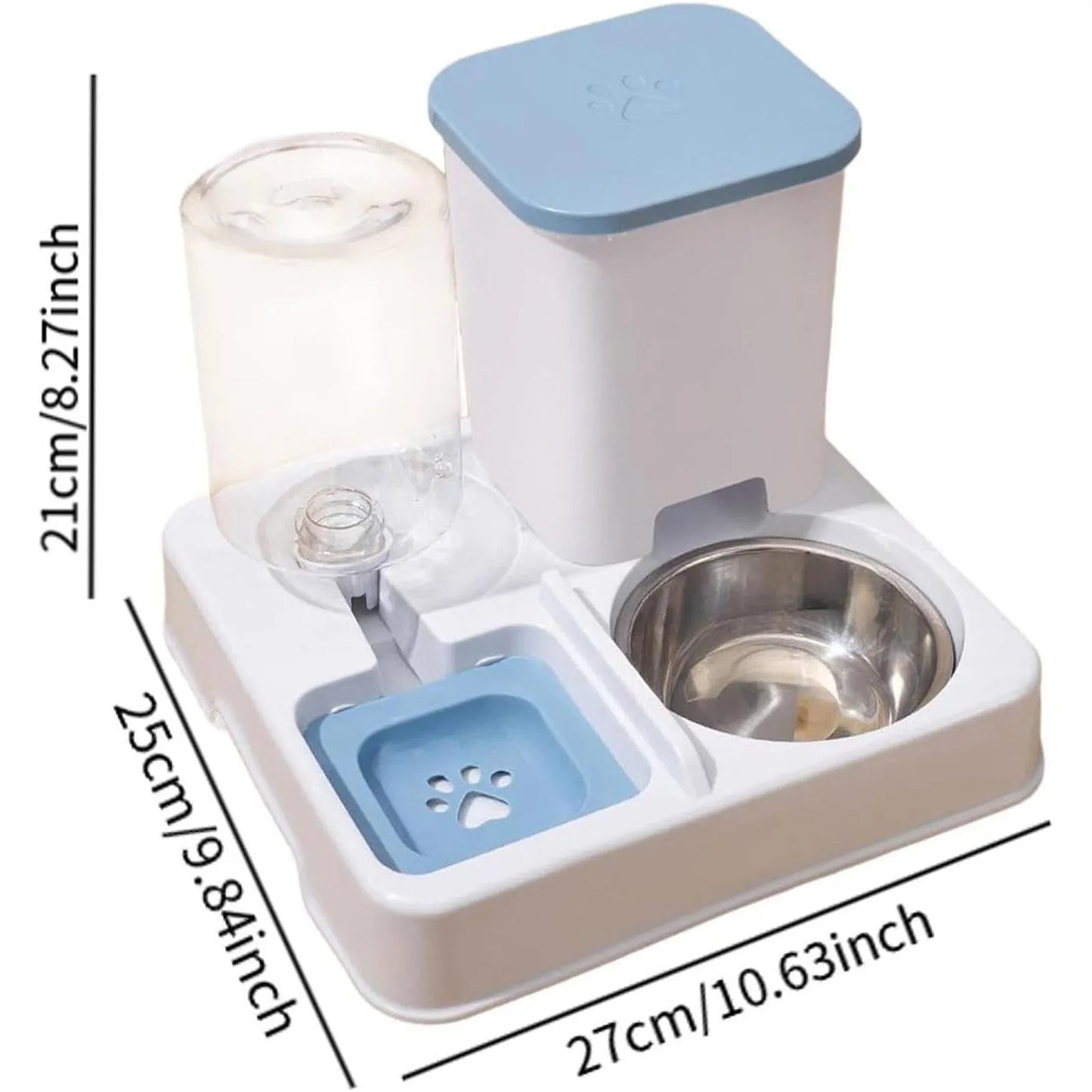 Feeder and Water 2 In 1 Non-Slip Pet Bowl