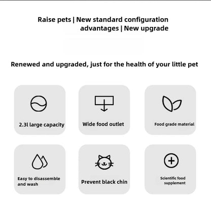 Automatic Pet Feeder and Waterer 2 in 1, Large Capacity Food  Dispenser with Timer, Smart Pet Bowl