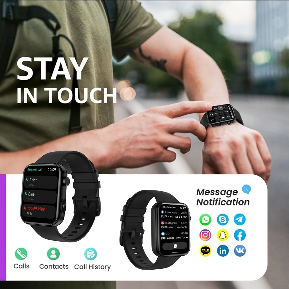 New Smart Watch Men Women with Health, Sports & Fitness Monitor Waterproof