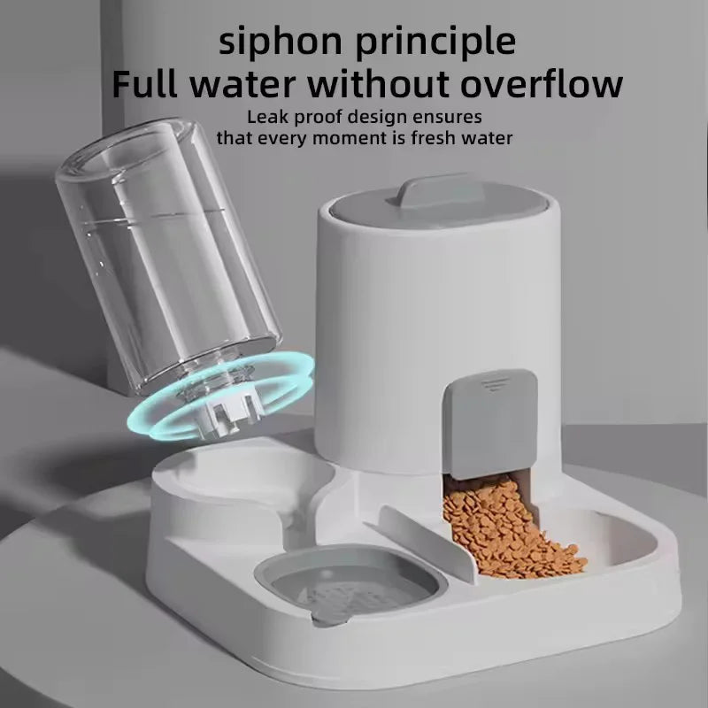 Pet Feeder And Water Dispenser Combo.
