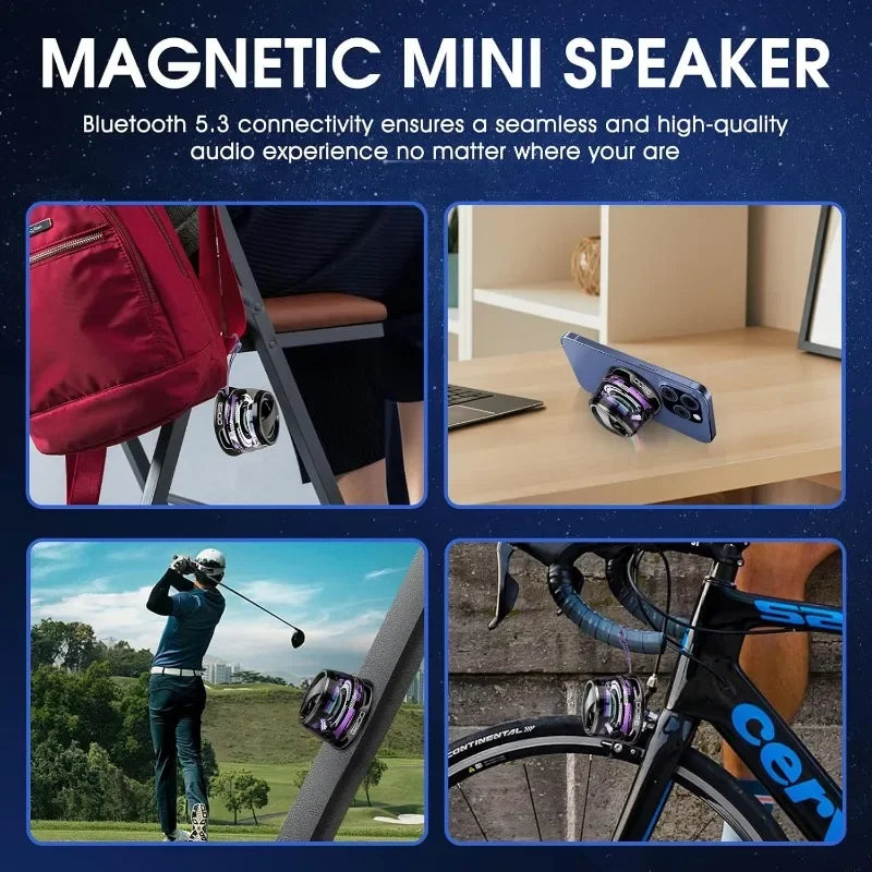 Wireless Magnetic Portable Mini Bluetooth Speaker