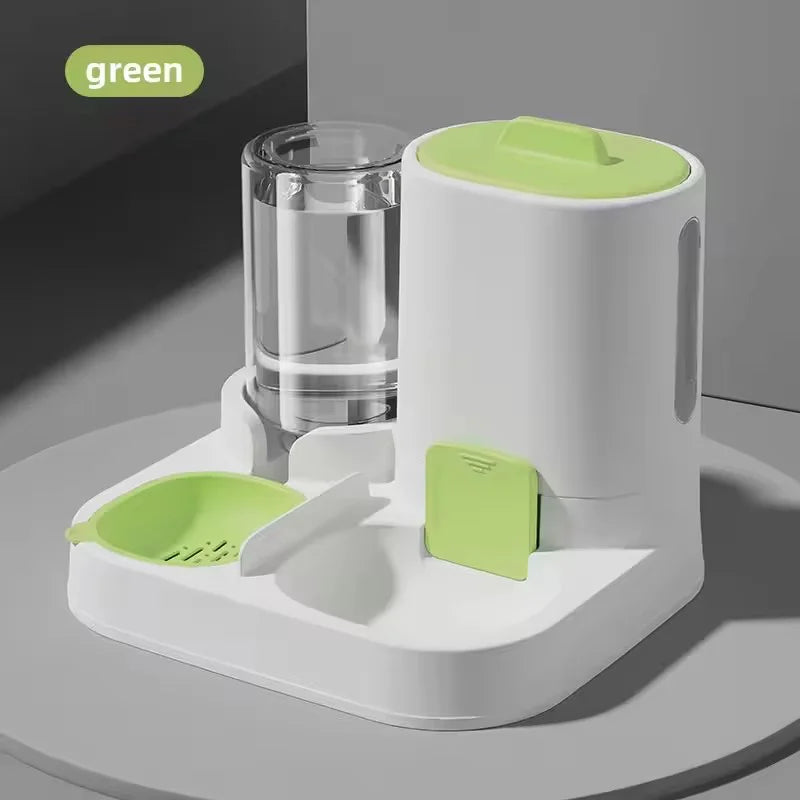 Pet Feeder And Water Dispenser Combo.