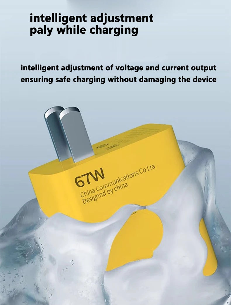 67W 6A USB Super Fast Charging Charger Adapter