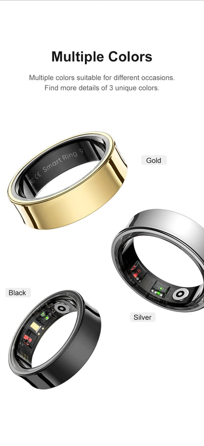 Smart Ring Health Monitor Multi Sport Mode Skin Temperature Measurement