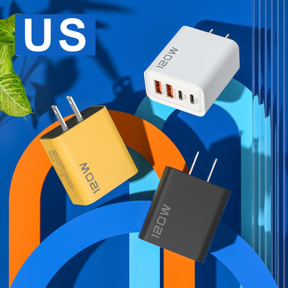 XIAOMI 120W 4 Port Quick Charger USB Type C Fast Charging Data Cable