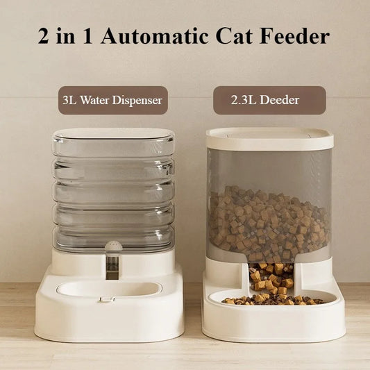 Gravity Pet Feeder and Water Dispenser.
