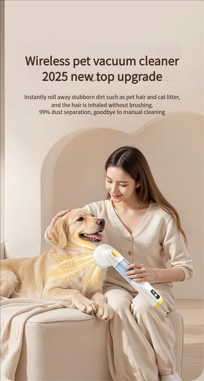 Multifunctional pet vacuum cleaner with advanced cyclonic technology.