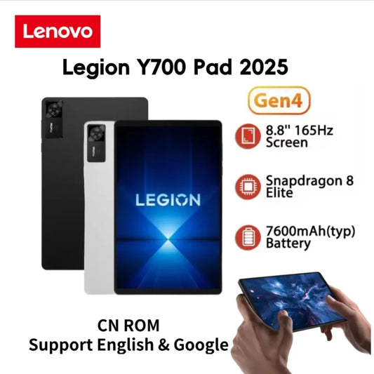 Lenovo Legion Y700 2025 CN Android Pad Gen 4Tab 12/256GB 16/512GB Snapdragon 8 Elite 8.8" 165Hz 7600mAh Tablets