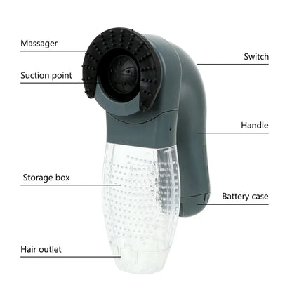 Electric Pet Hair Sucker Portable Vacuum Cleaner Fur Hair Remover Brush Cat Dog Comb Grooming Suction Device Pet Accessories