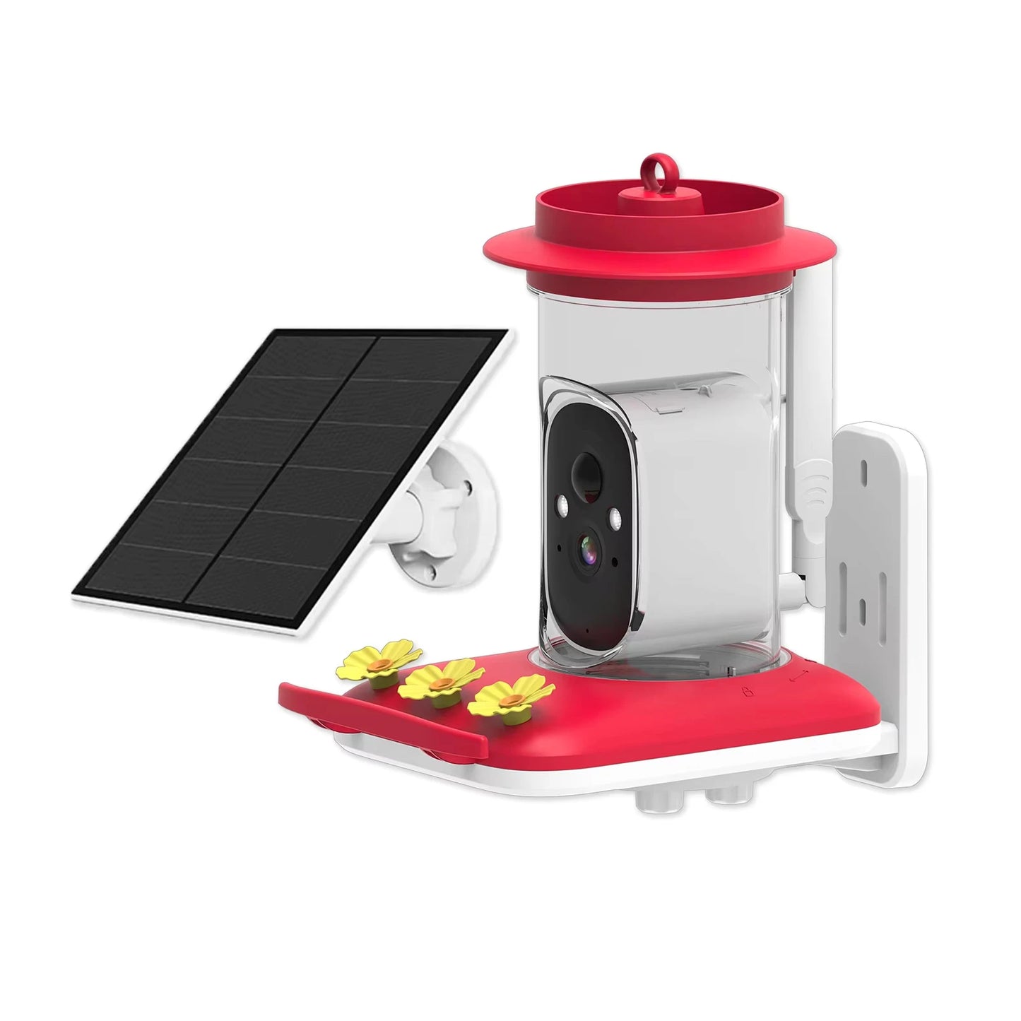 Smart Bird Feeder with Camera,2K HD Video, AI Identify Birds Species Solar Powered,Auto Capture Videos & Notify of Birds Arrival