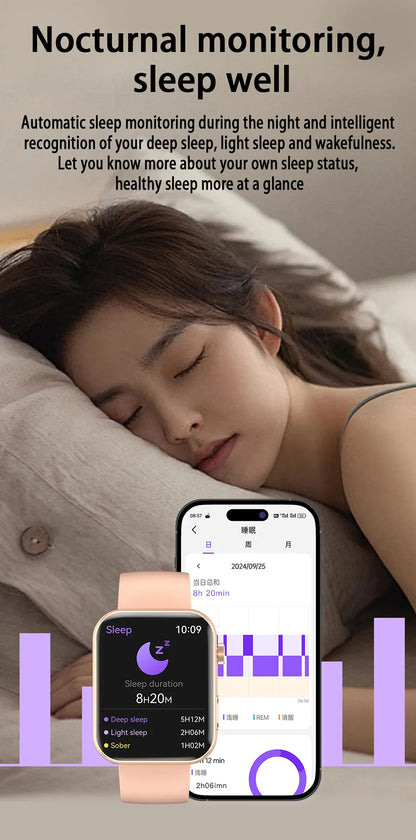 New Smart Watch Men Women with Health, Sports & Fitness Monitor Waterproof