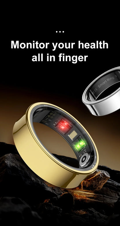 Smart Ring Health Monitor Multi Sport Mode Skin Temperature Measurement