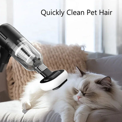 Pro-Grade 39000Pa Pet Hair Vacuum Wireless Rechargeable Grooming Tool for Cats Dogs with Anti-Tangle Tech Household Car Use