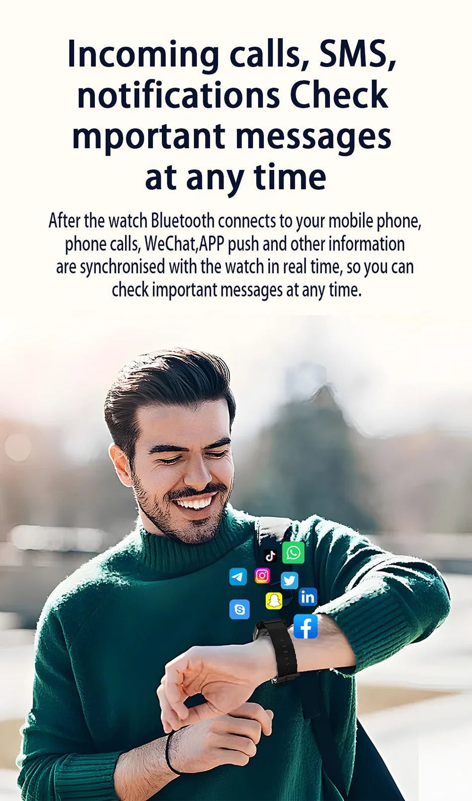 New Smart Watch Men Women with Health, Sports & Fitness Monitor Waterproof