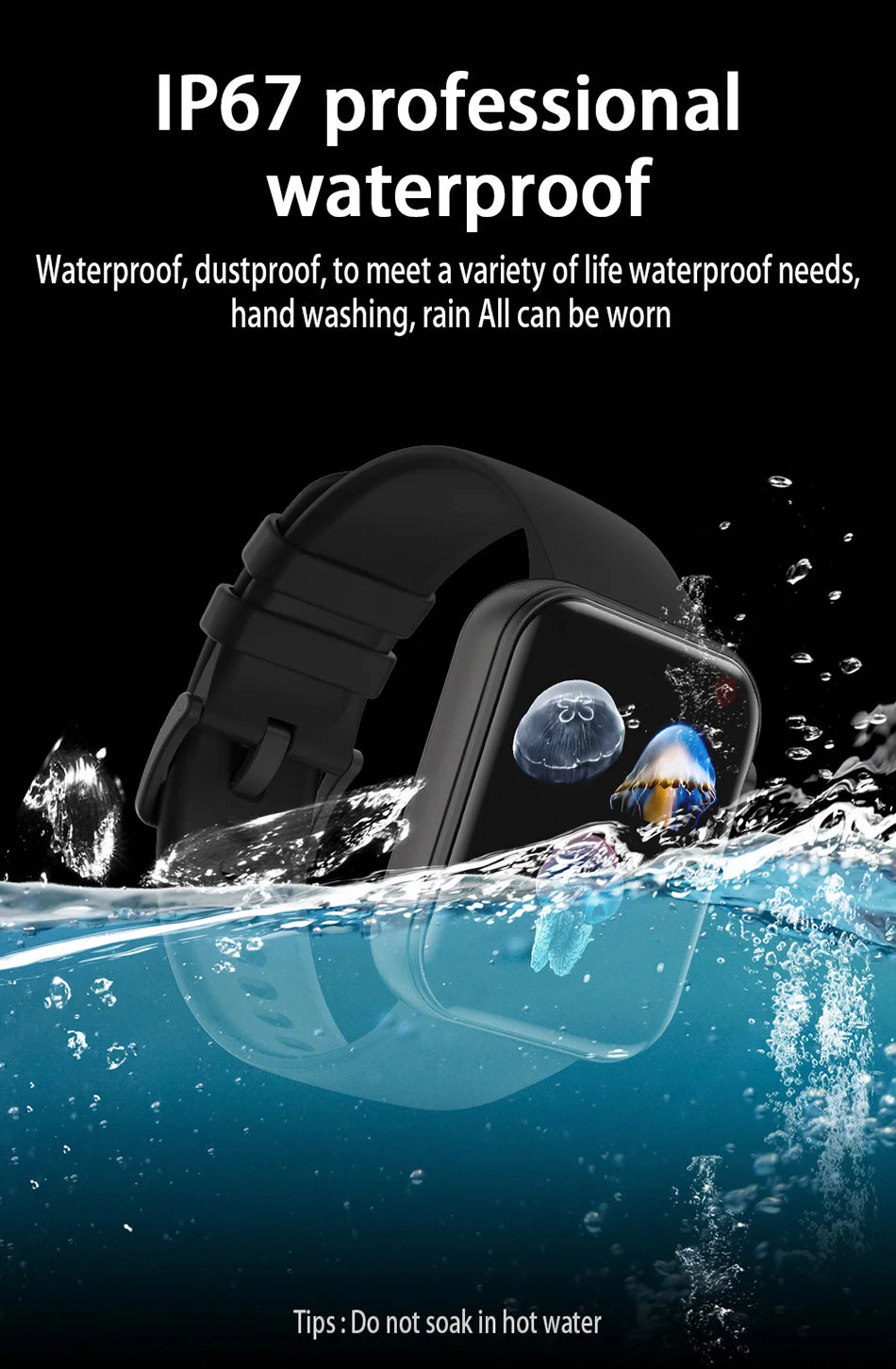 New Smart Watch Men Women with Health, Sports & Fitness Monitor Waterproof