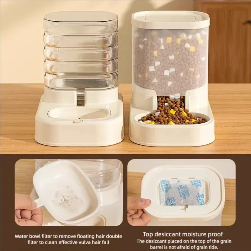 Gravity Pet Feeder and Water Dispenser.